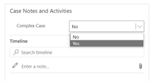 complex case dropdown