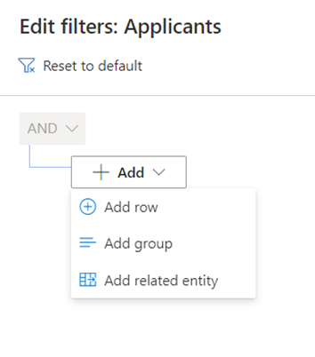 edit filters - applicants