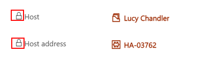 Screenshot of Host and Host address showing as locked