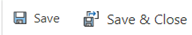Save and Save & Close icon